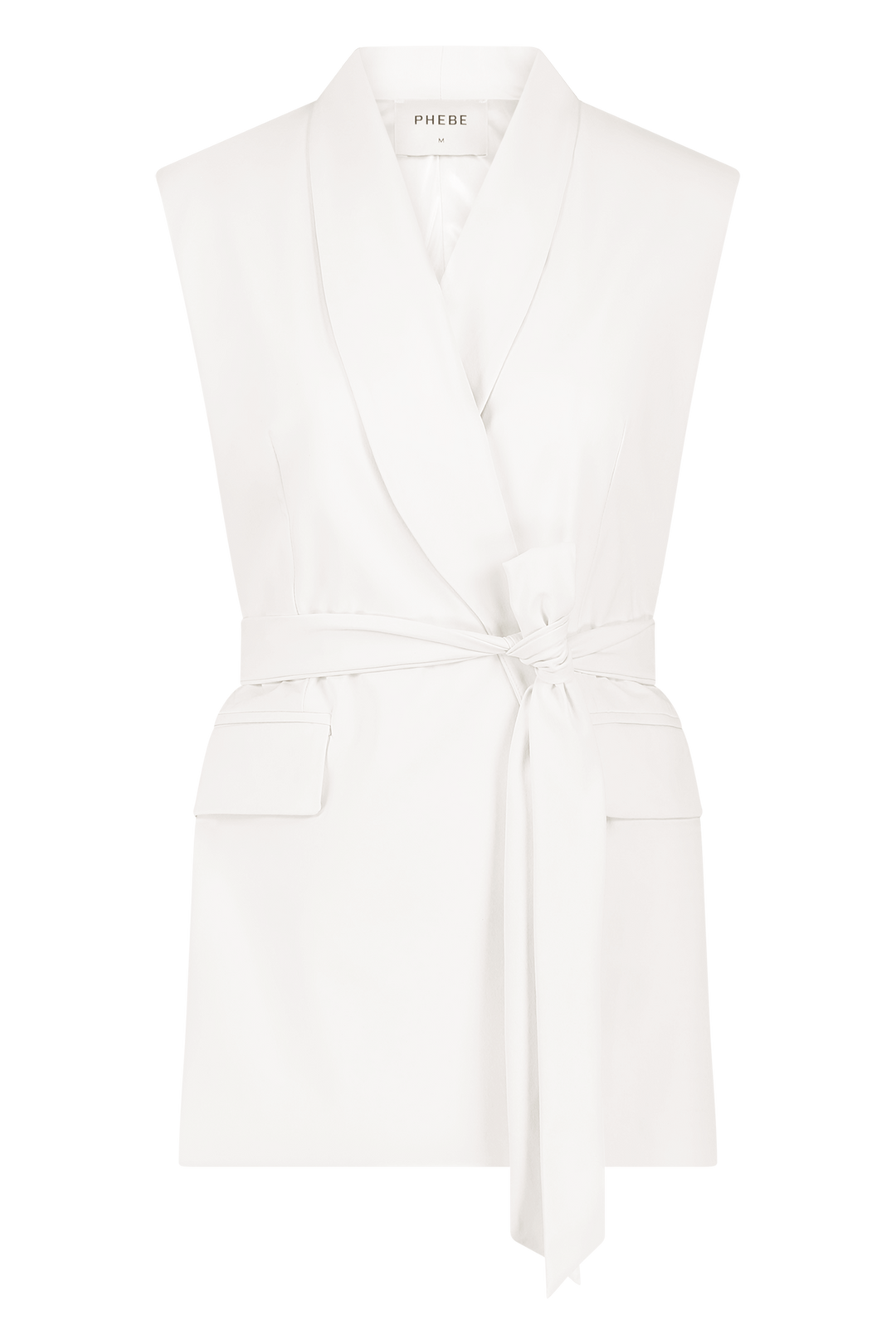 Sleeveless Shawl Collar Blazer in our Signature Fabric