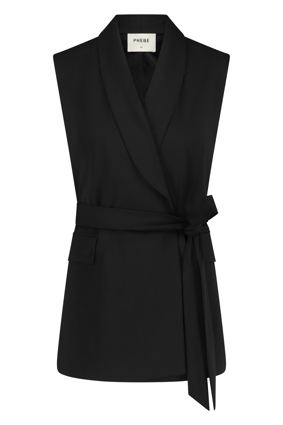 Sleeveless Shawl Collar Blazer in our Signature Fabric