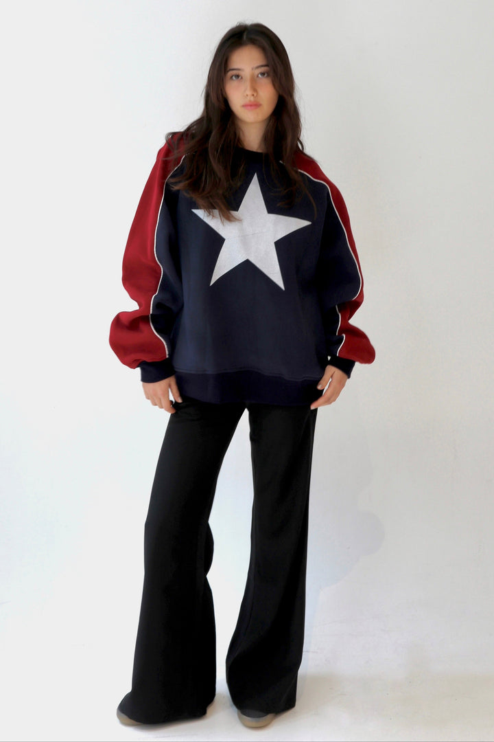 SCG MADE | 90s Star Print Oversized Jumper