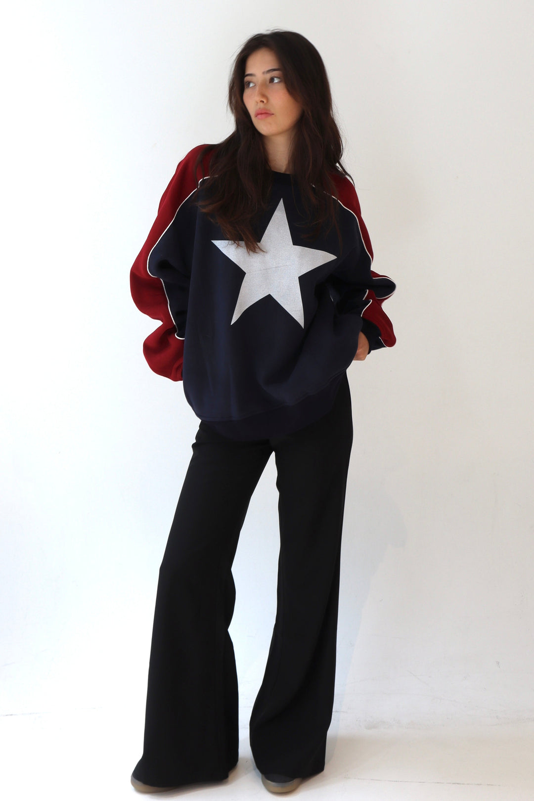 SCG MADE | 90s Star Print Oversized Jumper