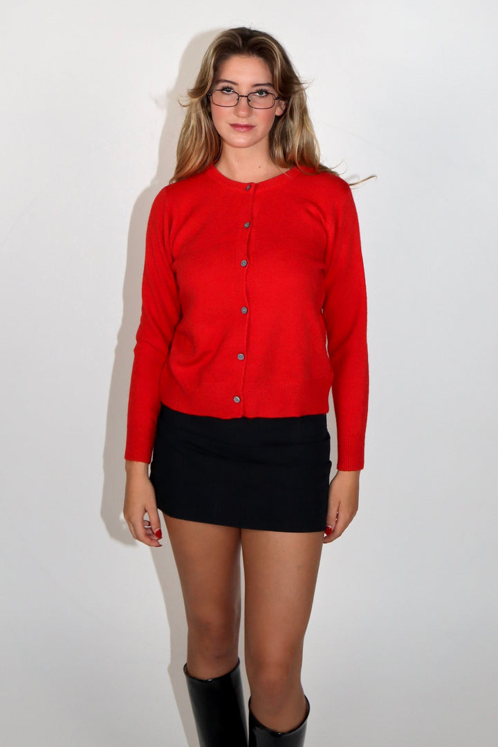 Olivia 90s classic button front cardigan