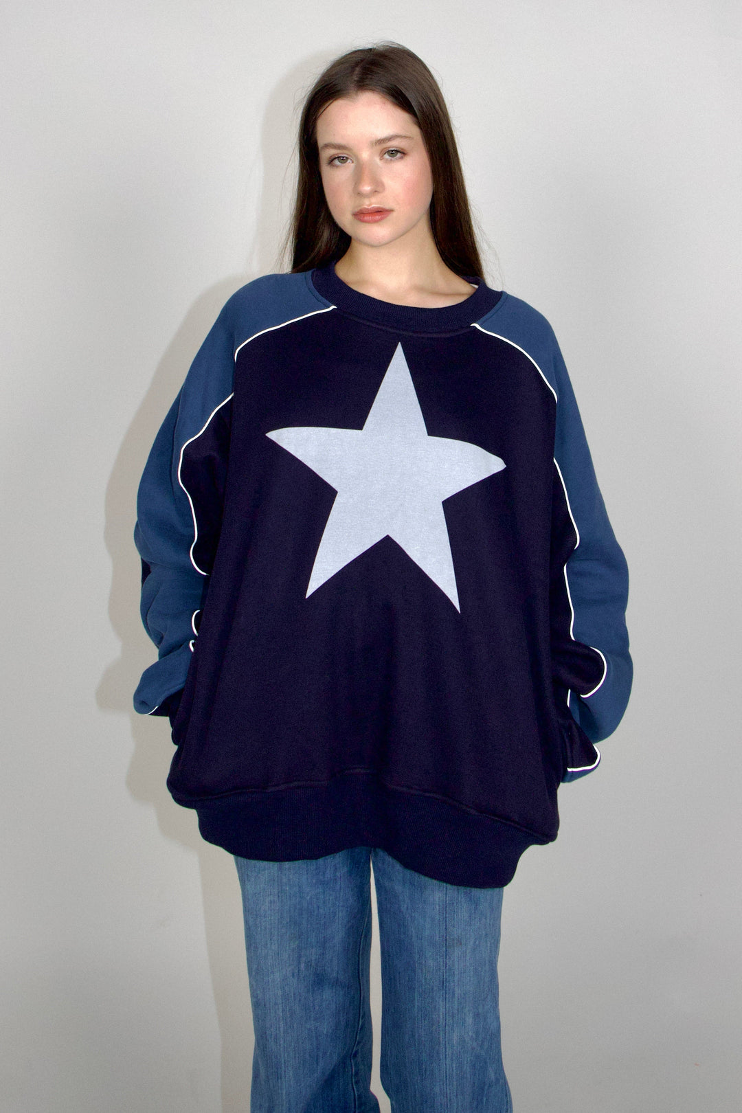 SCG MADE | 90s Star Print Oversized Jumper