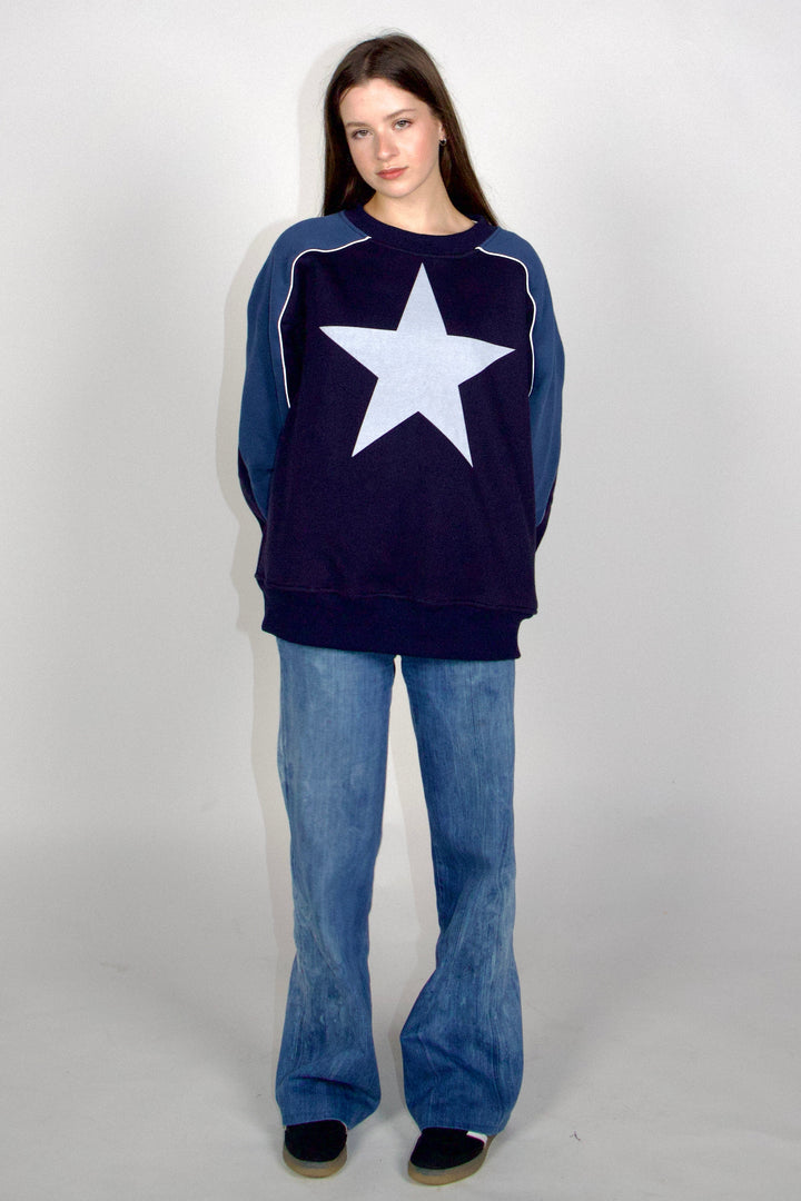 SCG MADE | 90s Star Print Oversized Jumper